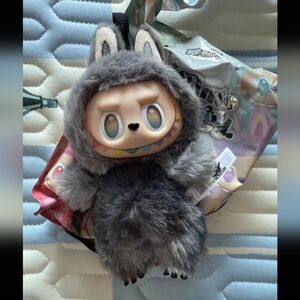 Pop mart Authentic Labubu Secret ID Big Into Energy Plush Pendant Keychain